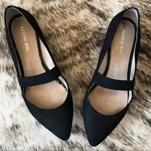 Gianni Bini Black Ballet Flats Pointed Toe